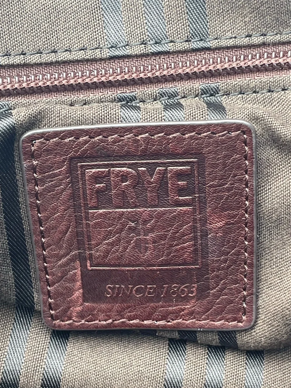 Frye Burgundy/ Brown Leather Satchel / crossbody bag with Braided Shoulder Strap